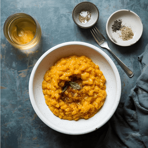 Rezept: Kürbis-Risotto mit Weißwein und Salbei - Lilienthal Weine