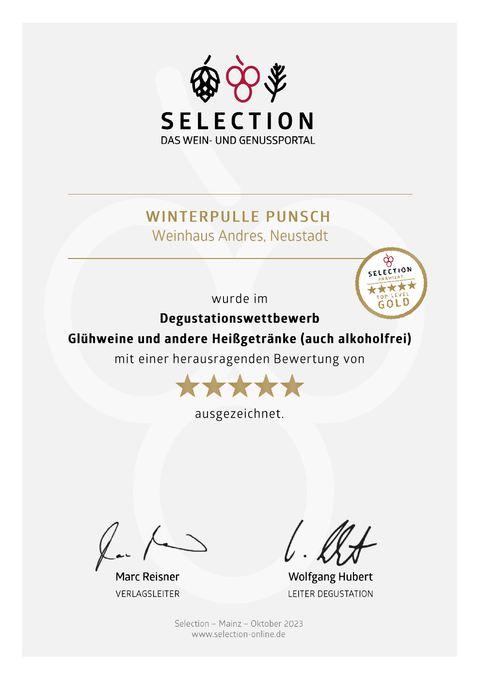 Alkoholfreier Winterpunsch 975 ml – fruchtig | WinterPulle - Lilienthal Weine