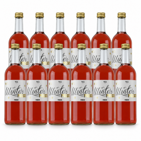 WinterPulle Punsch alkoholfrei – zwölf Flaschen à 975 ml, insgesamt 11,7 Liter