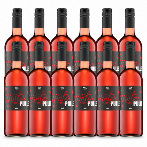 WinterPulle Glühwein im 12er-Paket – zwölf Flaschen Rosé