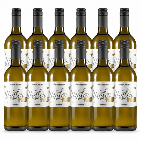 WinterPulle Glühwein im 12er-Paket – zwölf Flaschen Weiß